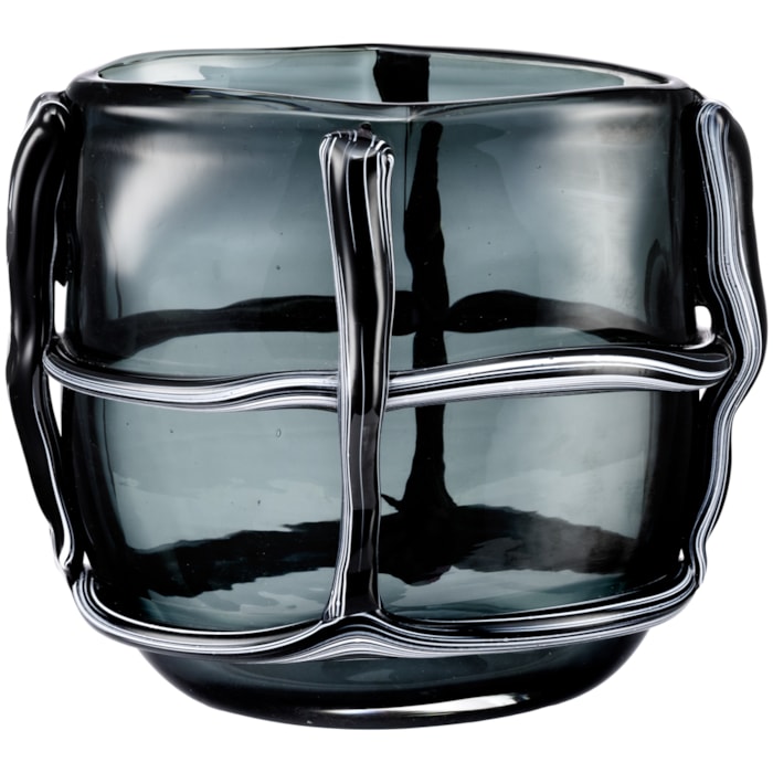Vaso de Murano Minori Transparente Médio - 25cm - Madel Home