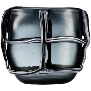 Vaso de Murano Minori Transparente Médio - 25cm 