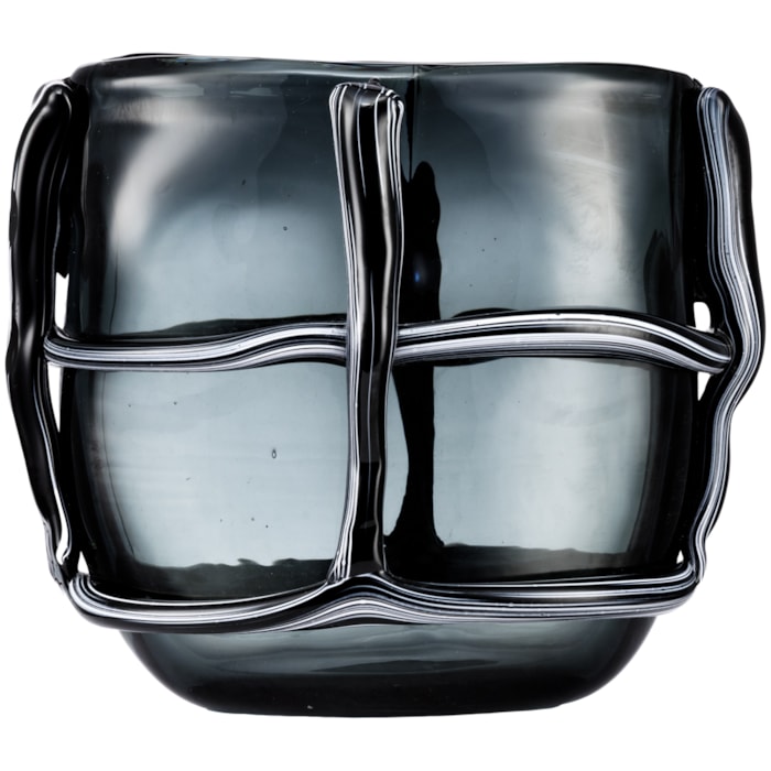 Vaso de Murano Minori Transparente Médio - 25cm - Madel Home