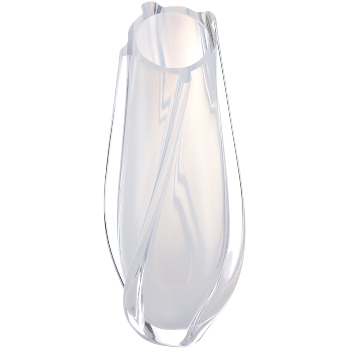 Vaso de Murano Modena Branco Alto - 31cm - Madel Home