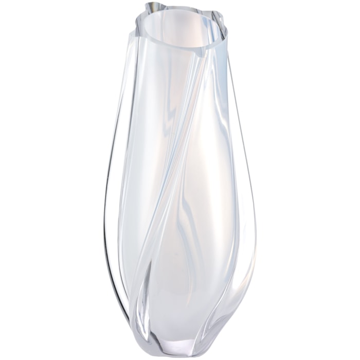 Vaso de Murano Modena Branco Alto - 31cm - Madel Home