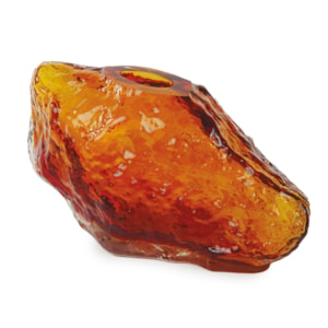 Vaso de Murano Nina Âmbar Baixo - 17cm