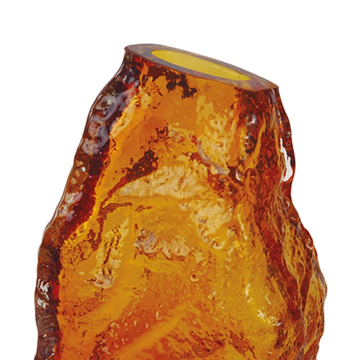 Vaso de Murano Nina Âmbar Médio - 27cm - Madel Home