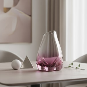 Vaso de Murano Nusa Transparente Alto - 35cm