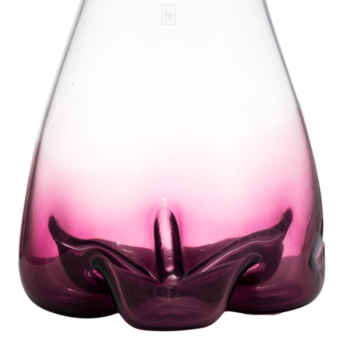 Vaso de Murano Nusa Transparente Alto - 35cm - Madel Home
