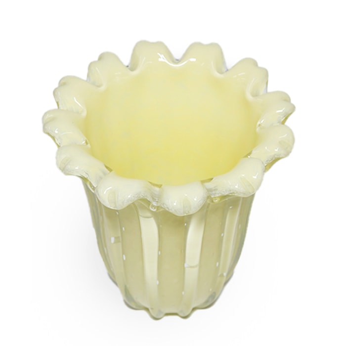 Vaso de Murano Pietra Off-White Alto - 35cm - Madel Home