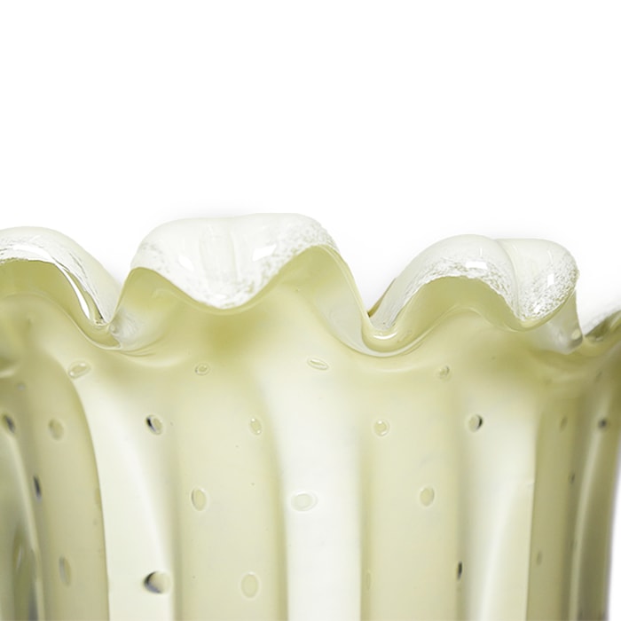 Vaso de Murano Pietra Off-White Alto - 35cm - Madel Home