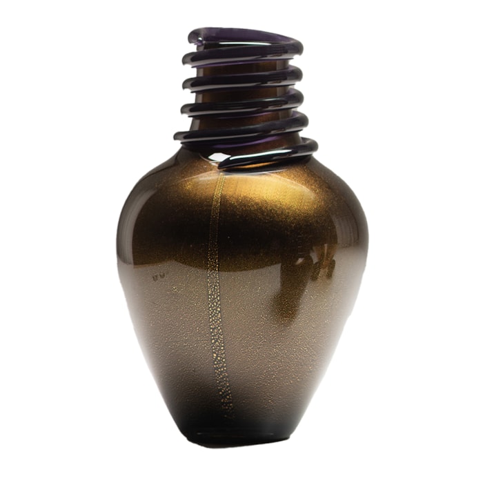 Vaso de Murano Ravello Preto Alto - 38cm - Madel Home