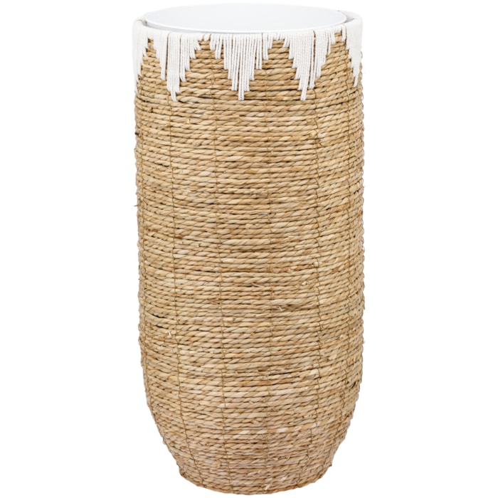 Vaso de Palha Ciela Bege Alto - 80cm - Madel Home