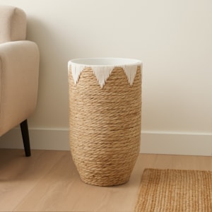 Vaso de Palha  Ciela Bege Médio - 57cm