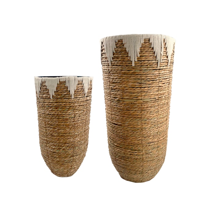 Vaso de Palha Ciela Bege Médio - 57cm - Madel Home