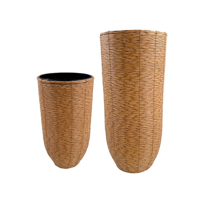 Vaso de Palha Safira Marrom Alto - 80cm - Madel Home
