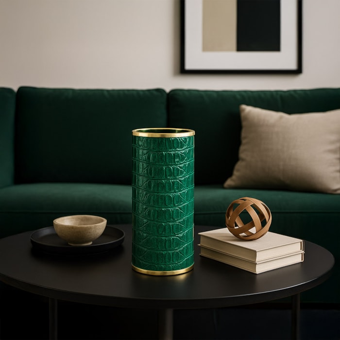 Vaso de Resina Arlena Verde Alto - 30cm - Madel Home
