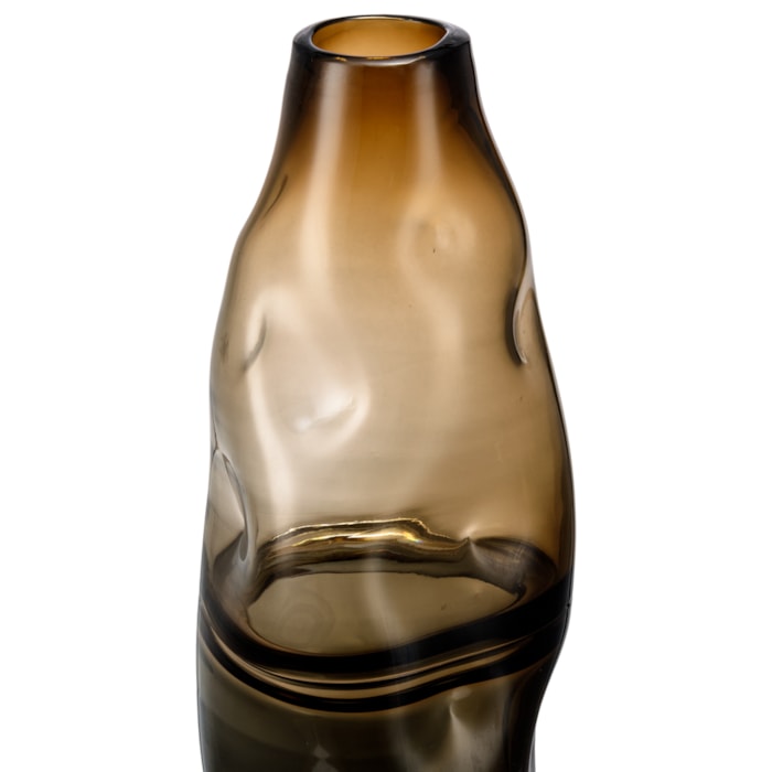 Vaso de Vidro Argena Âmbar Alto - 44cm - Madel Home