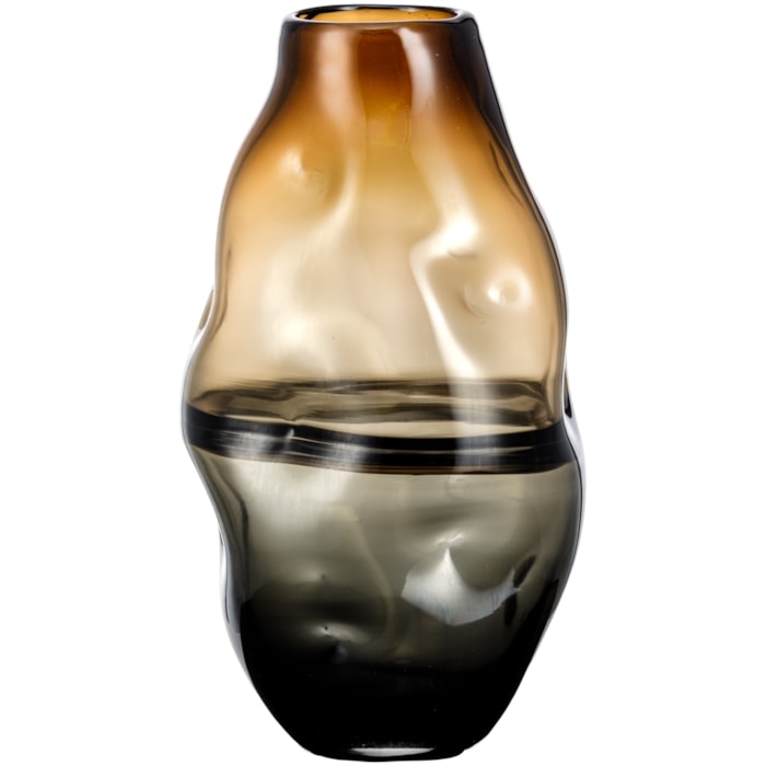 Vaso de Vidro Argena Âmbar Médio - 33cm - Madel Home