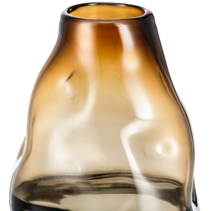 Vaso de Vidro Argena Âmbar Médio - 33cm - Madel Home
