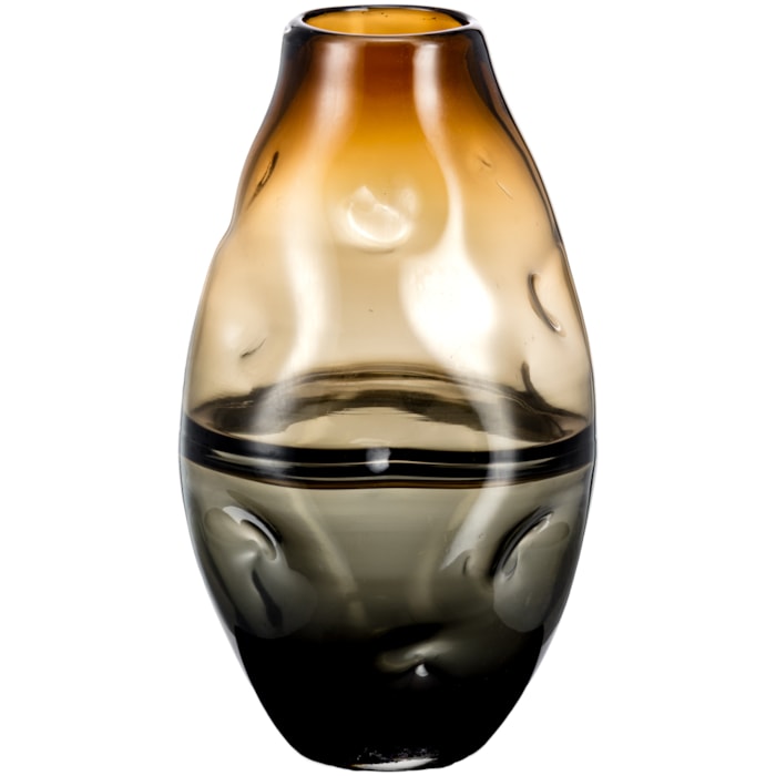 Vaso de Vidro Argena Âmbar Médio - 33cm - Madel Home