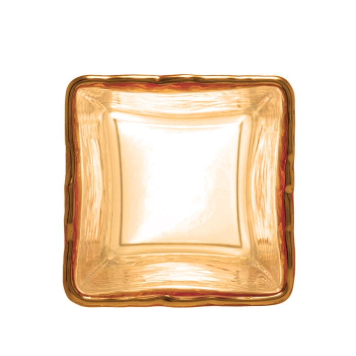 Vaso de Vidro Blair Âmbar Médio - 24cm - Madel Home