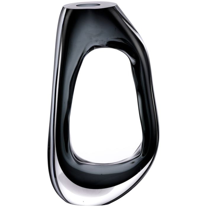 Vaso de Vidro Evora Transparente Alto - 33cm - Madel Home
