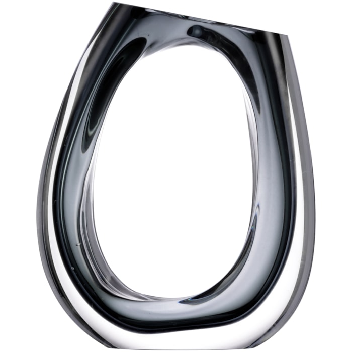 Vaso de Vidro Evora Transparente Médio - 25cm - Madel Home