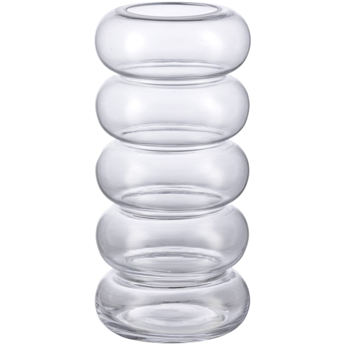 Vaso de Vidro Giza Transparente Alto - 28cm - Madel Home