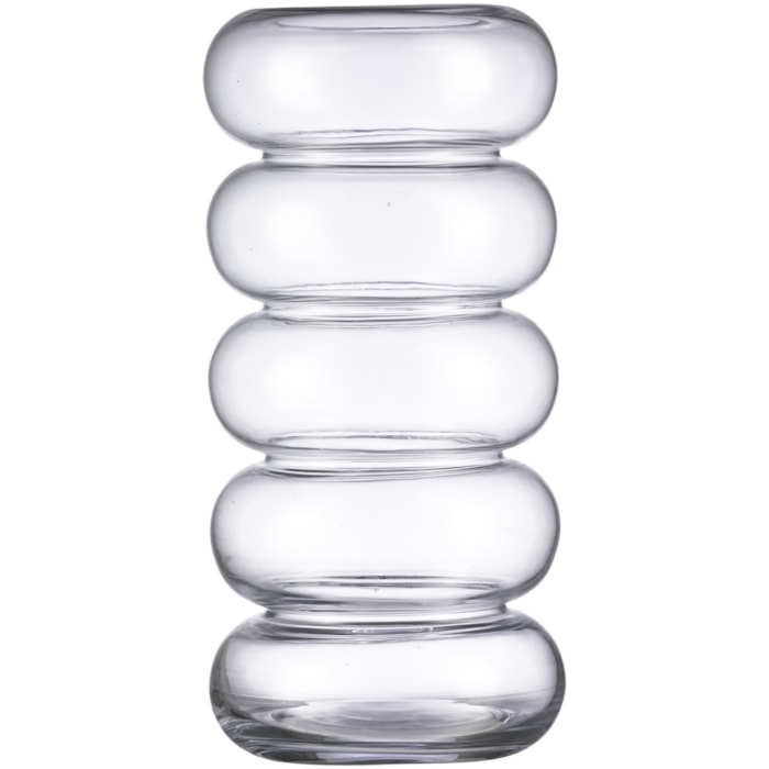 Vaso de Vidro Giza Transparente Alto - 28cm - Madel Home