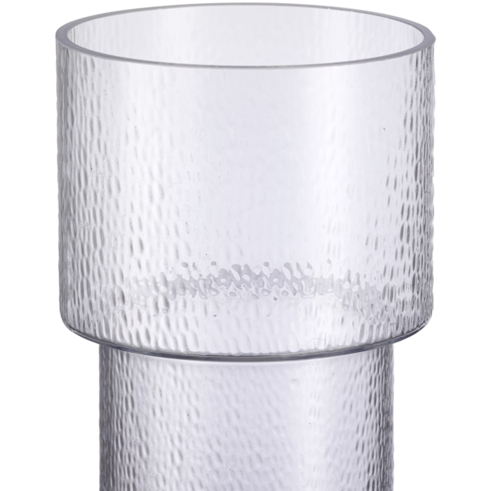 Vaso de Vidro Giza Transparente Alto - 30cm - Madel Home