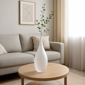 Vaso de Vidro Giza Transparente Alto - 48cm