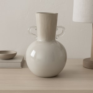 Vaso de Vidro Goya Cinza Alto - 30cm