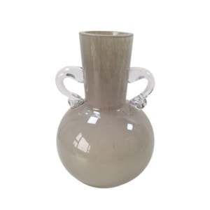 Vaso de Vidro Goya Cinza Médio - 25cm