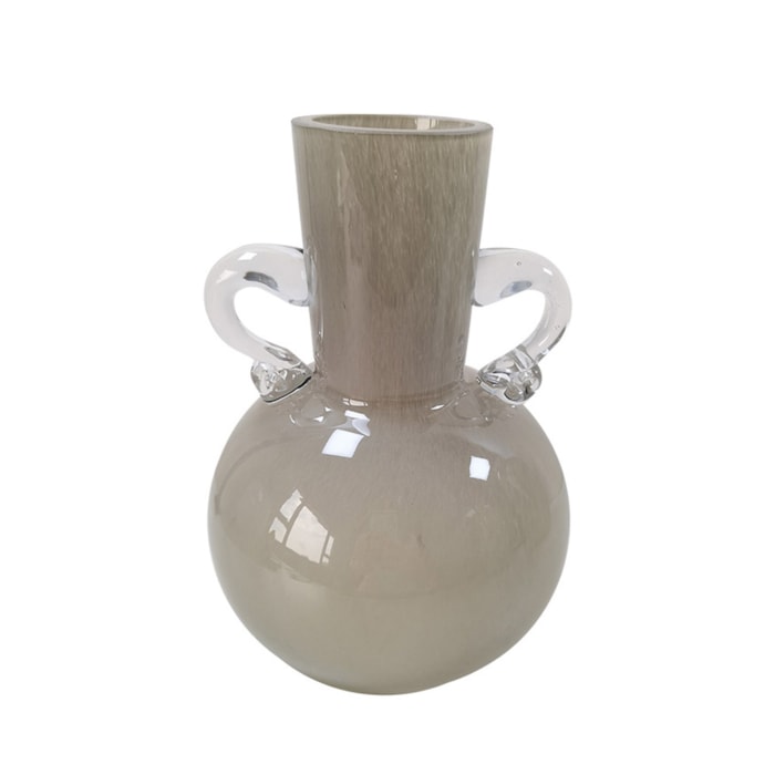 Vaso de Vidro Goya Cinza Médio - 25cm - Madel Home