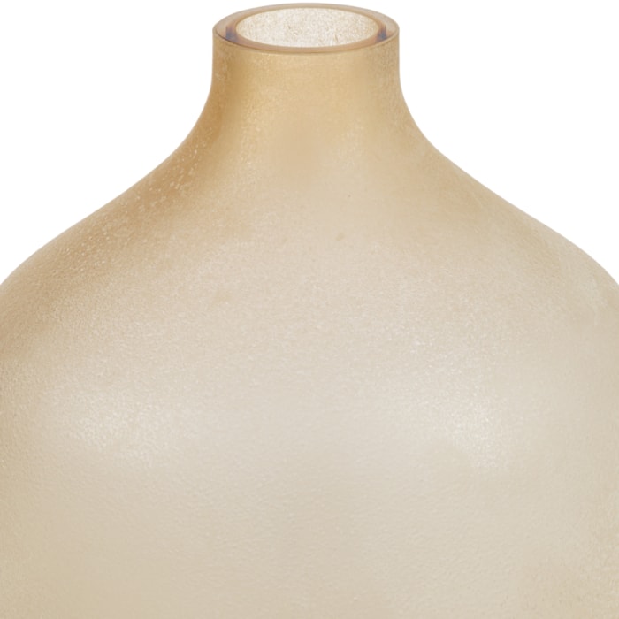 Vaso de Vidro Hydra Marrom Médio - 29cm - Madel Home