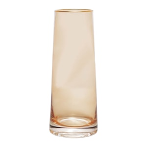 Vaso de Vidro Kaia Âmbar Médio - 22cm