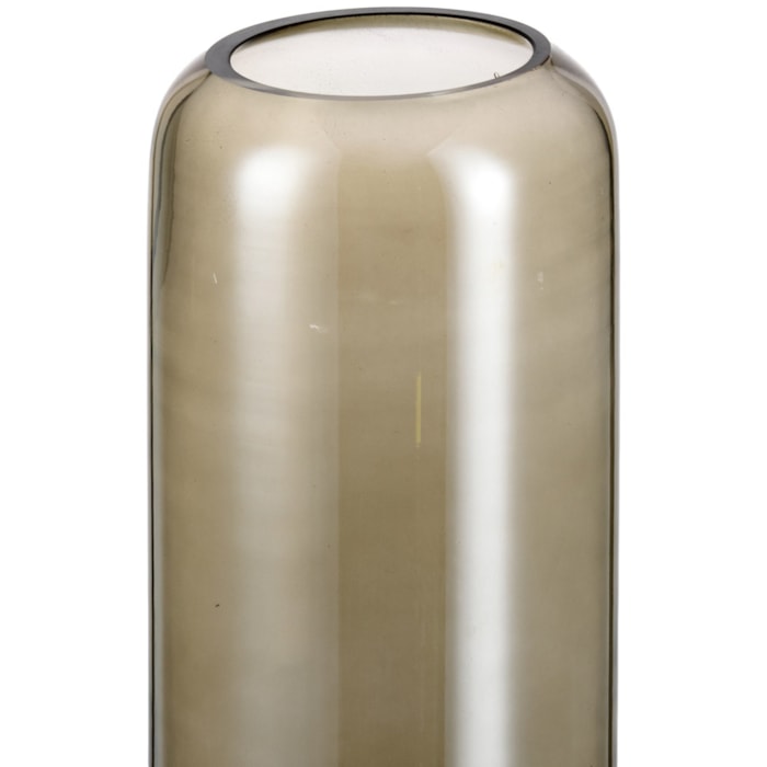 Vaso de Vidro Kairi Preto Alto - 30cm - Madel Home