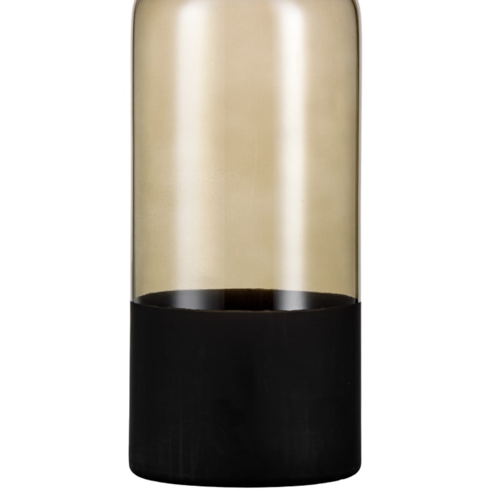 Vaso de Vidro Kairi Preto Médio - 25cm - Madel Home