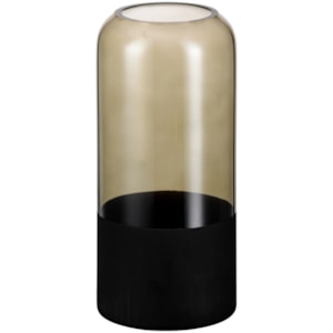 Vaso de Vidro Kairi Preto Médio - 25cm