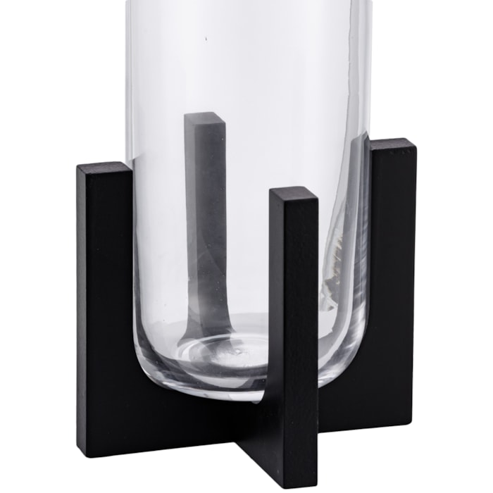 Vaso de Vidro Lecce Transparente Alto - 31cm - Madel Home