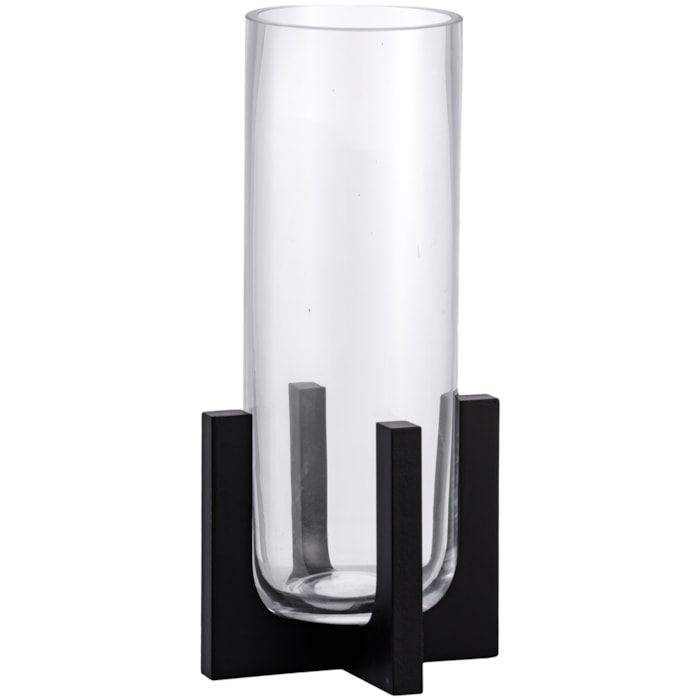 Vaso de Vidro Lecce Transparente Alto - 31cm - Madel Home