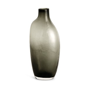 Vaso de Vidro Leros Cinza Alto - 26cm