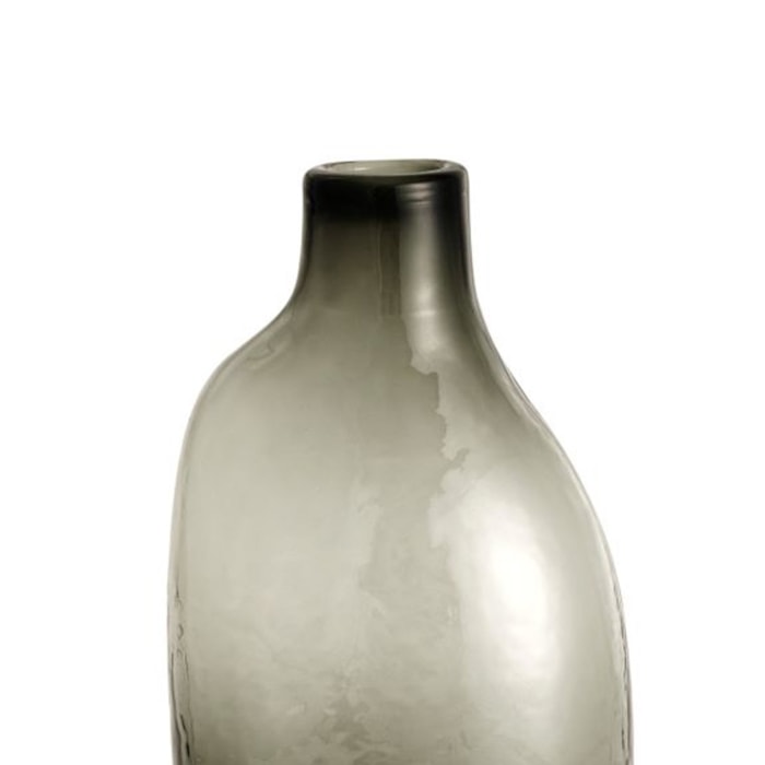 Vaso de Vidro Leros Cinza Alto - 26cm - Madel Home