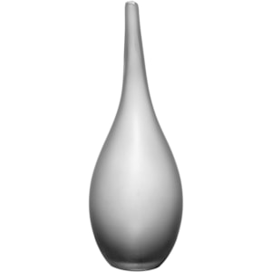 Vaso de Vidro Leros Cinza Médio - 38cm