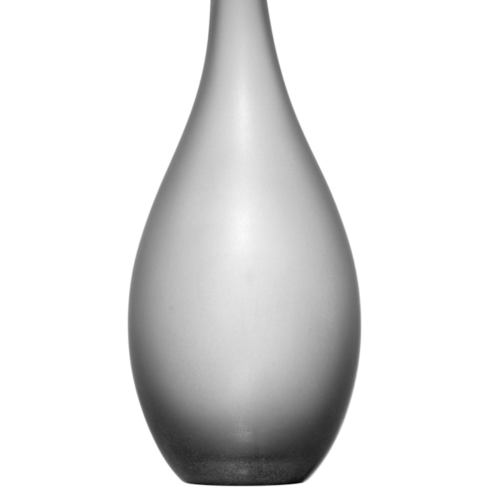 Vaso de Vidro Leros Cinza Médio - 38cm - Madel Home