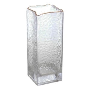 Vaso de Vidro Lira Fumê Transparente Médio - 24cm