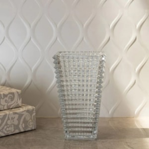 Vaso de Vidro Maya Transparente Alto - 27cm 