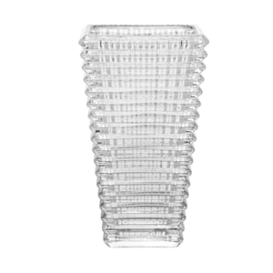 Vaso de Vidro Maya Transparente Baixo - 17cm 