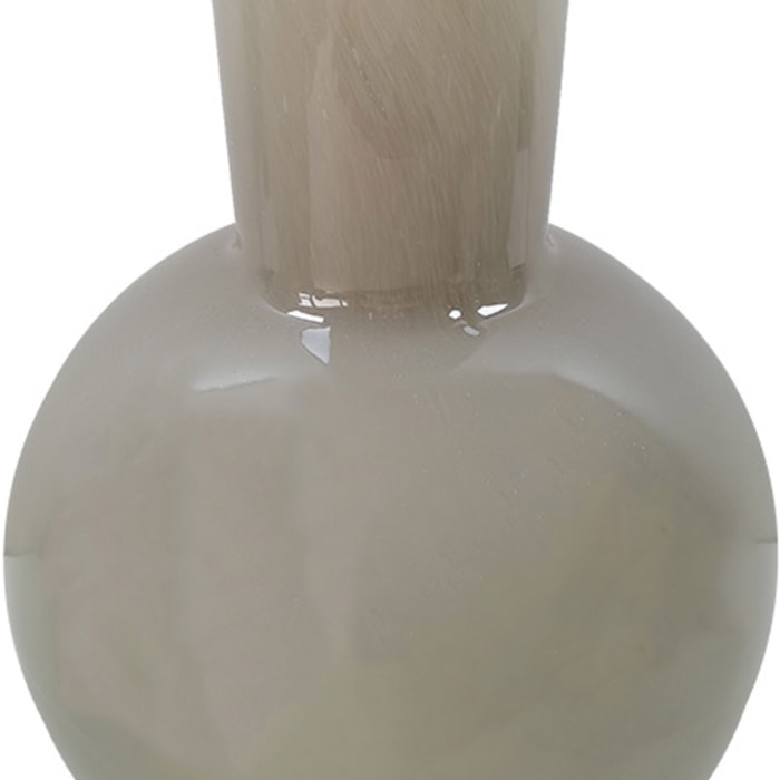 Vaso de Vidro Mendonza Cinza Alto - 30cm - Madel Home
