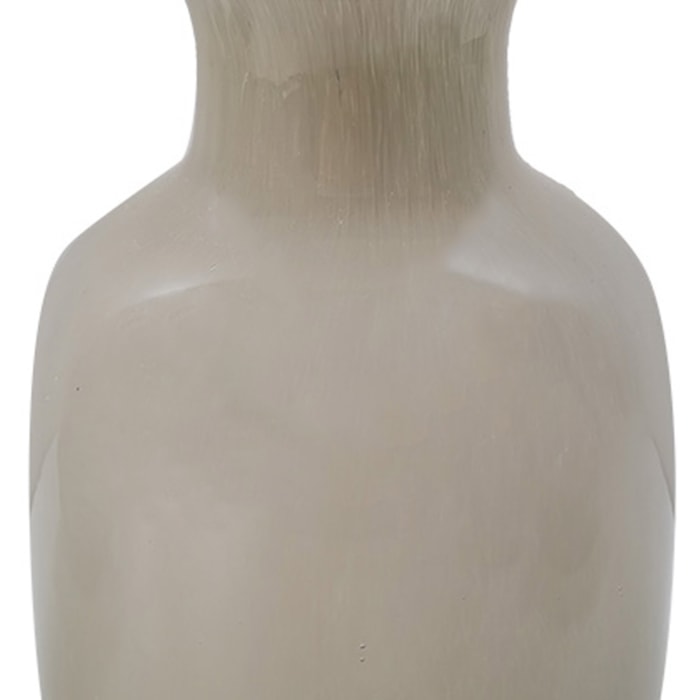 Vaso de Vidro Mendonza Cinza Médio - 20,5cm - Madel Home