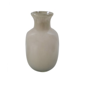 Vaso de Vidro Mendonza Cinza Médio - 20,5cm 