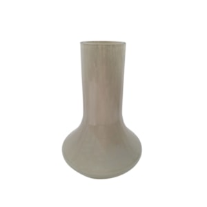 Vaso de Vidro Mendonza Cinza Médio - 22,5cm 