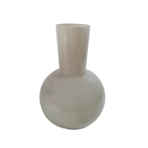 Vaso de Vidro Mendonza Cinza Médio - 25cm 